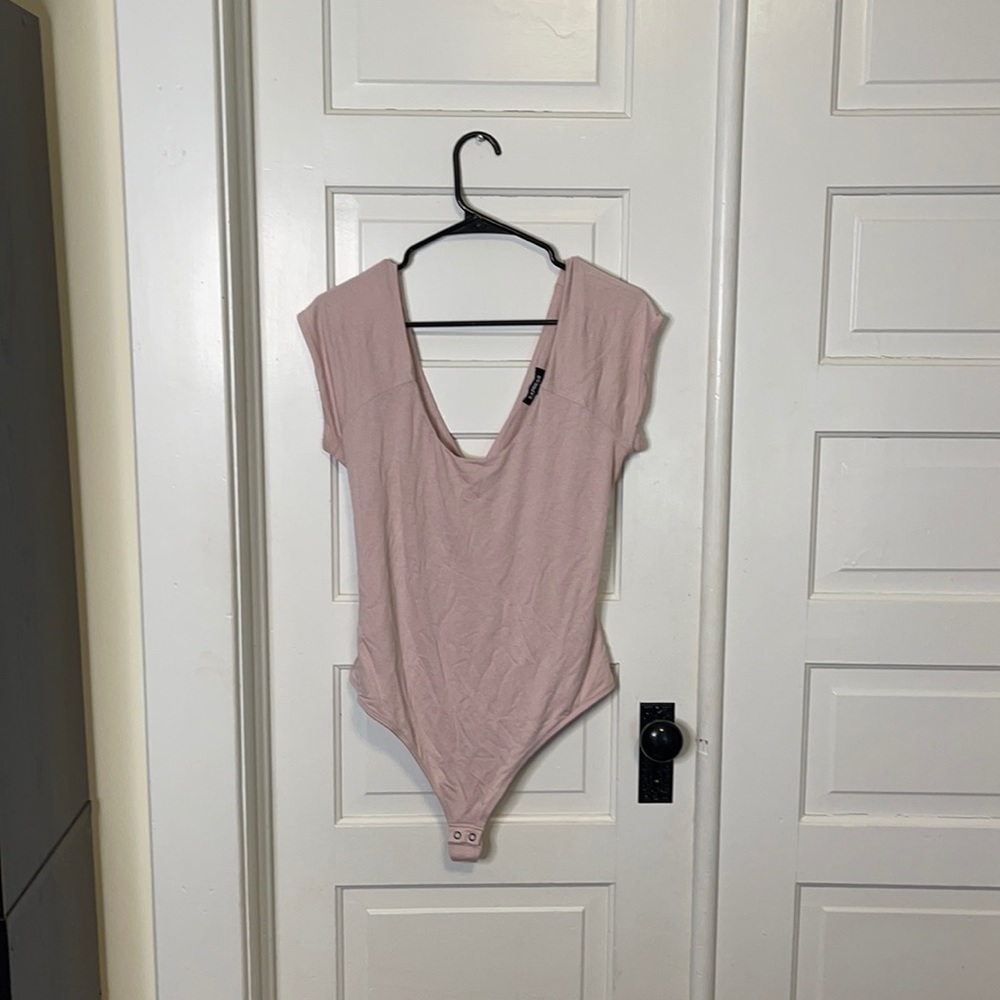 Pink body suit by Express
